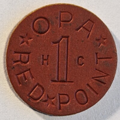 OPA Ration Points Token Red - 1 Random Token