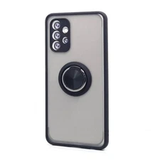 TPU Case w/Magnetic Ring Matte Clear Back Soft Shockproof Case for Galaxy A23 5G