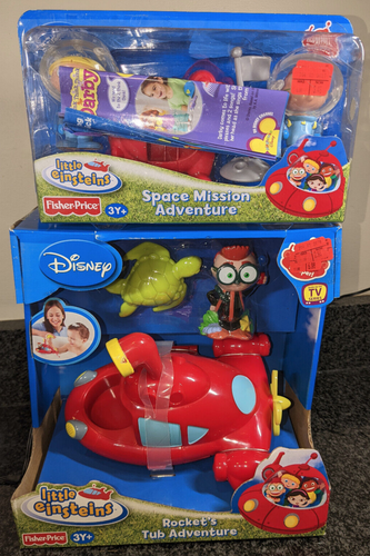 ๐ TWO sets LITTLE EINSTEINS Rockets Tub Advernture & Space Mission Adventure ๐