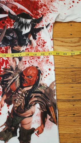 Vintage 90s 00s GWAR Blood Splatter T-shirt Sz L AOP Band Tee Promo Heavy Metal - Picture 8 of 8