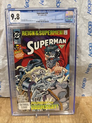 Superman #78, DC Comics, Jurgens/Breeding, CGC 9.8 Near Mint/MINT