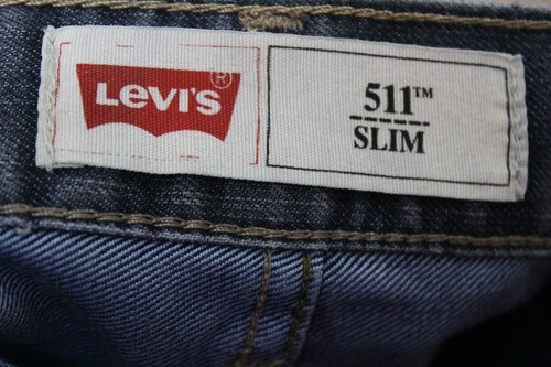 Levis 511 10 Reg Slim Skinny 25x27 100% Cotton Blue Denim Jeans - Picture 5 of 5
