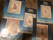 Precious Moments Embroidery Picture Kit Paragon Stitchery / Lot of 5/ Unopened