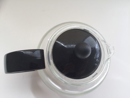 Bodum Glass Tea Pot infuser press black Lid Handle - Picture 2 of 5