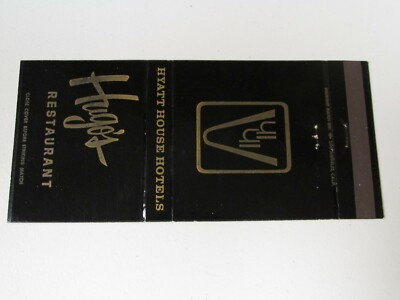 AG343 Matchbook Cover Hugos Restaurant Hyatt House 