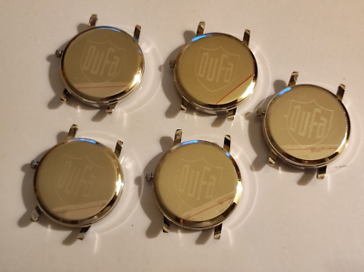 5 x Genuine Black Germany Dufa Deutsche Uhrenfabrik Quartz 5 x Genuine Black Germany Dufa Deutsche Uhrenfabrik Quartz