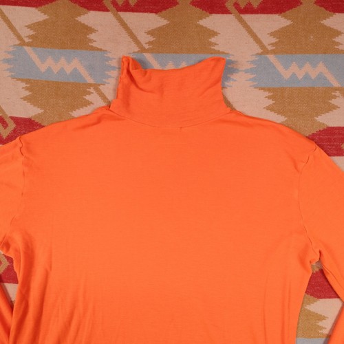 Vintage Medalist Turtleneck Men's Large Highlighter Orange Long Sleeve USA Ski - Picture 22 of 22