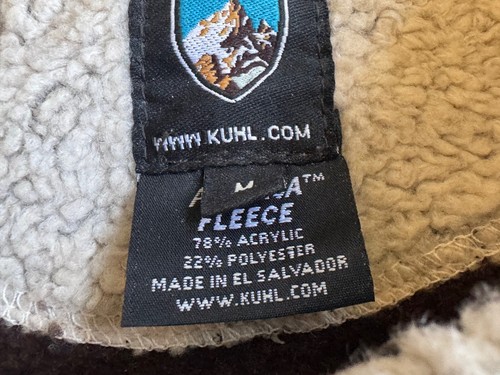 Kuhl Alfpaca Fleece Sweater Mens MEDIUM Pullover Jacket Brown - Picture 3 of 8