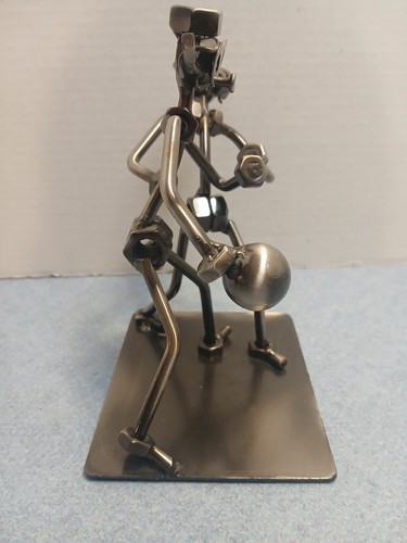 Metall spielen Basketball Sport, Muttern/Bolzen/Nägel Skulptur Figur Deko Kunst - Bild 2 von 6