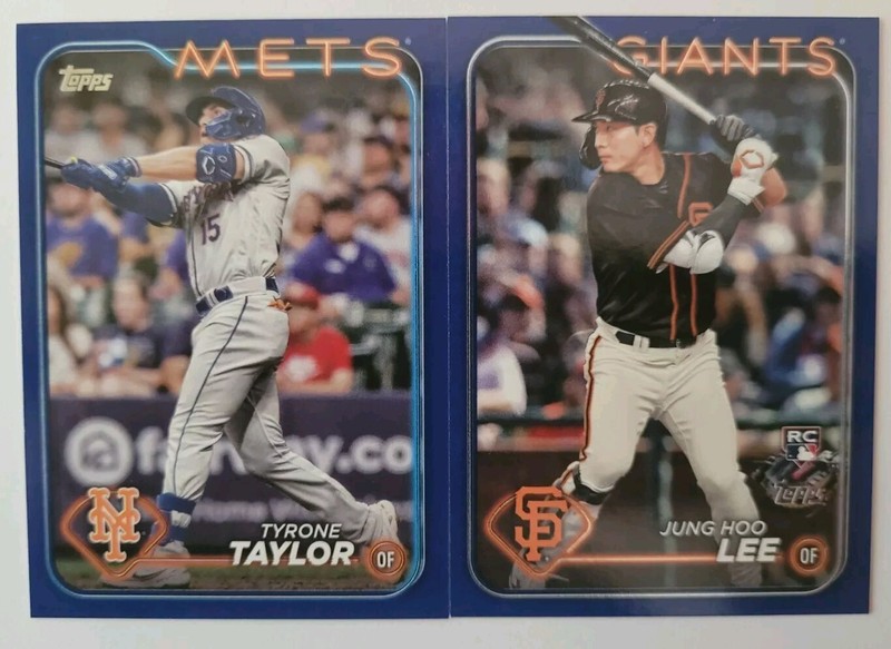 2024 Topps Series 2 Royal Blue Parallel 2 Card Lot Hoo Lee Taylor 