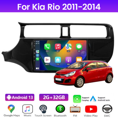 9'' Für Kia Rio K3 2011-2014 Autoradio Android 13 GPS Navigation RDS Wifi CarPlay