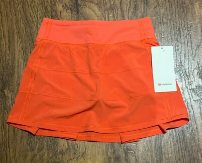 NEW Women Lululemon Pace Rival Mid-Rise Skirt Tall Warm