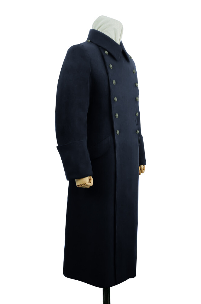 WW2 German Kriegsmarine EM Navyblue wool Greatcoat | eBay