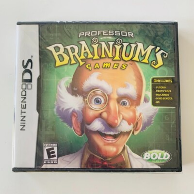 Professor Brainium's Games (Nintendo DS, 2008) Brand New, Sealed Game SHIPS FAST