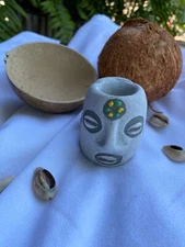 Elegua Head Cabeza de Elegua Echu Pocket Size solo una cara, Viajero