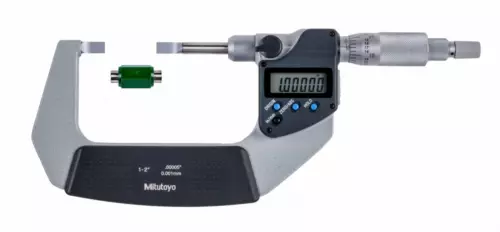 Mitutoyo 422-331-30 Digimatic Blade Micrometer, 1-2"/25.4-50.8mm Range, .00005"