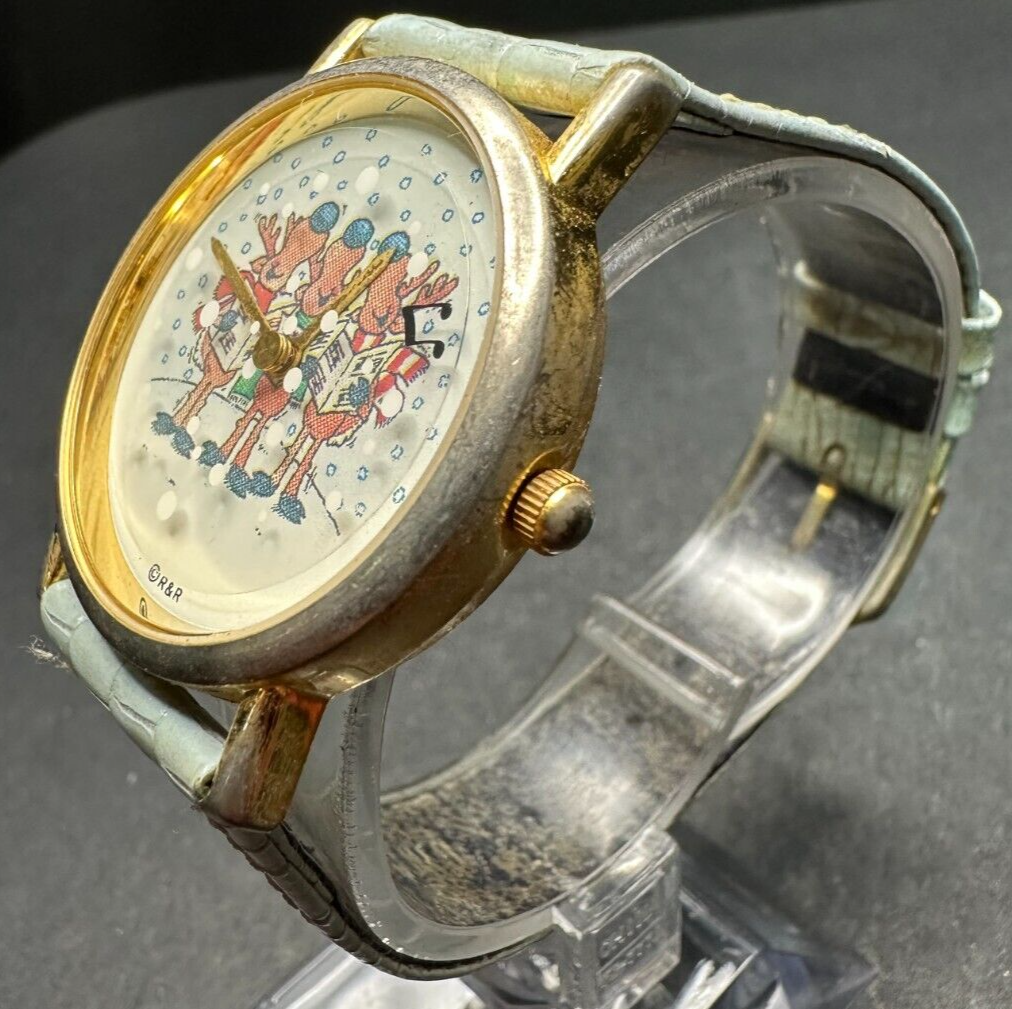 Vintage Women's Valdawn Christmas Watch - Untested May Need Battery/Repair