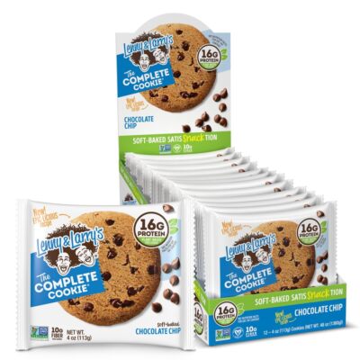Lenny  Larrys The Complete Cookie Chocolate Chip Soft Baked 16g Plant Protein Ve