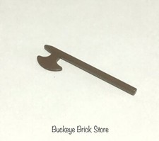 LEGO Classic Brown Minifig Knight Castle Weapon Halberd / Axe