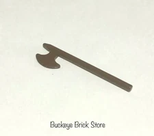LEGO Classic Brown Minifig Knight Castle Weapon Halberd / Axe