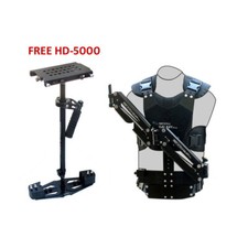 SHOOTVILLA Galaxy Pro doppio braccio e gilet con steadycam HD-5000 GRATUITA