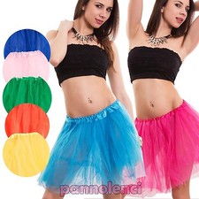 Sottogonna donna tutù gonna ruota tulle danza ballo vari colori nuovo CC-1455