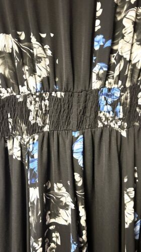 City Chic Women’s Black Floral Boho Maxi Dress Plus Size XS 14 Lightweight - Picture 8 of 8