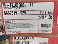 Hobart/McKay Stainless Steel MIG Wire 1/16th IN-FLUX 308L-T1 25 LBS Spool