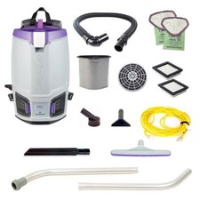 GoFit 6, 6 qt. Backpack Vacuum w/ Xover Multi-Surface Two-Piece Wand Tool Kit