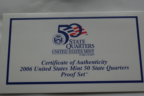 Juego de prueba revestido de cuartos de galón de Estados Unidos 2006 en OGP con certificado de autenticidad - Imagen 5 de 5