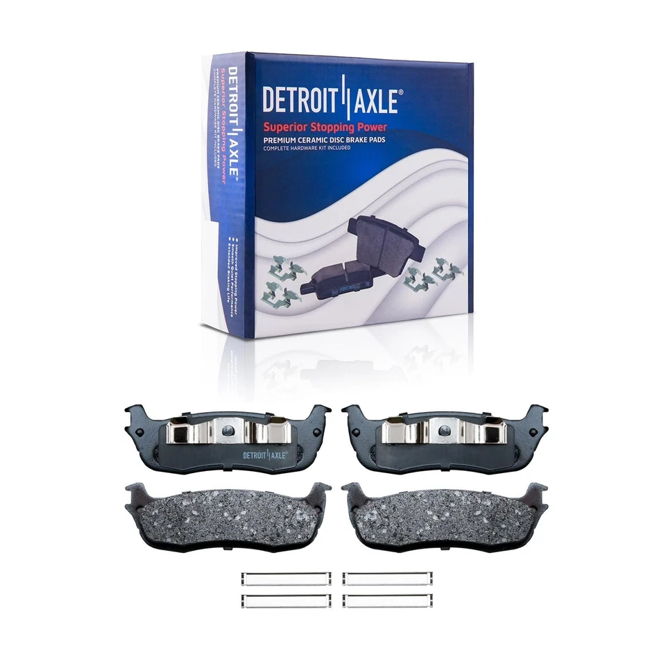 Front and Rear Ceramic Brake Pad for 1999-2003 Ford F-150 2002 Lincoln Blackwood - Image 4 of 4