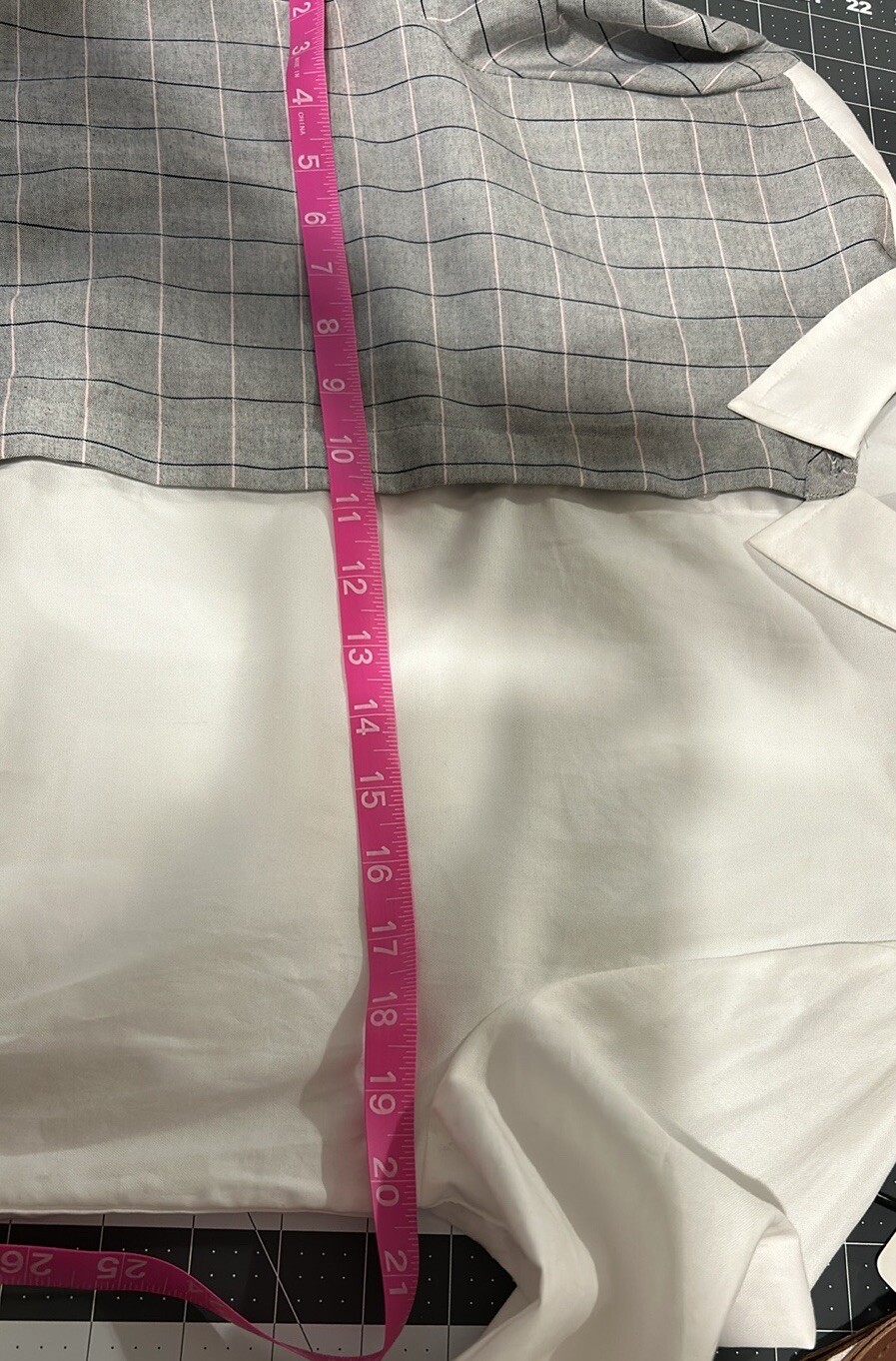 Scripted Asymmetrical 3/4 Button Down Pull Over C… - image 14