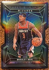 🔥Bradley Beal 2019 Obsidian Pitch Black Electric Etch Green Suns Wizards #6/25