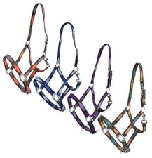 3-Ply Diamond Print Nylon Horse Halter