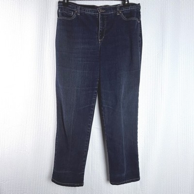 Gloria Vanderbilt Amanda Jeans Womens 12 Short Dark Wash High Rise Tapered Denim