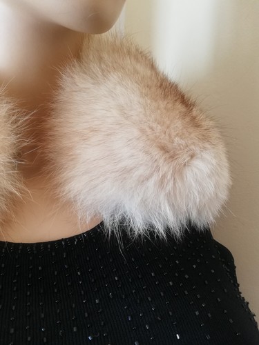 Fuchs? Kragen Pelzkragen Stola Schal Pelz sehr dicht Weihnachten Silvester Winte - Bild 16 von 24