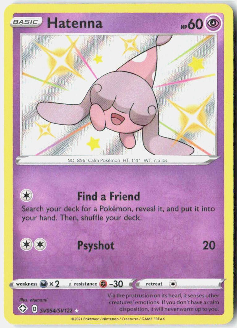 Hatenna Holo Shining Fates: Shiny Vault SV054/SV122 NM