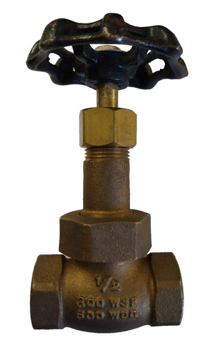 1/2" HAMMOND BRASS GATE VALVE 300# WSP 600# CWP #IB412 THREADED