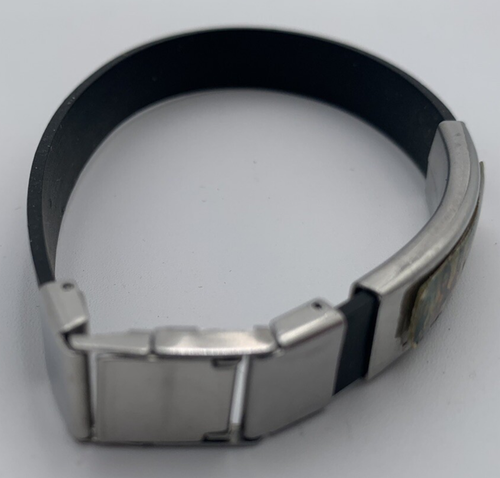 Vintage Religious Bracelet. Silver With Leather. - Picture 5 of 5