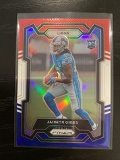 2023 Panini Prizm - Jahmyr Gibbs Red White Blue Prizm Rookie RC No. 331 Lions