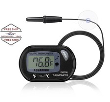Term metro para acuario con pantalla LCD grande Fahrenheit/Celsius   /  