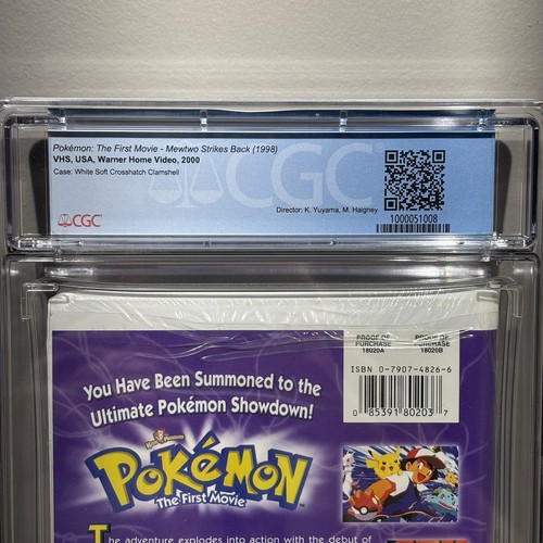 Pokemon der erste Film VHS Kassette 2000 WB Kinder Brandneu Sealed CGC 9.2 A+ mit Karte - Bild 7 von 13