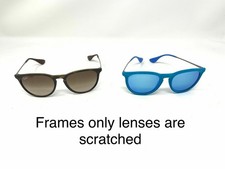 2 Rayban SUNGLASSES FRAMES ONLY ERIKA RB4171 865/13 6079/55 Scratched Lenses