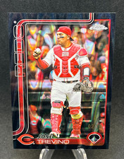 2025 Topps Chrome Update Series: Jose Trevino - Black Ray Wave Refractor 2/10