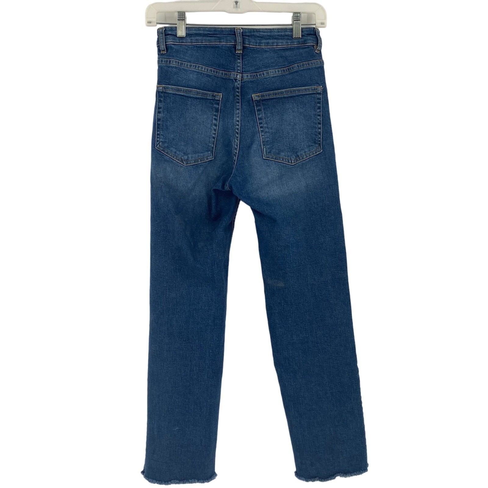 H&M Divided High Rise Frayed Mom Jeans Size 4 thumbnail 6