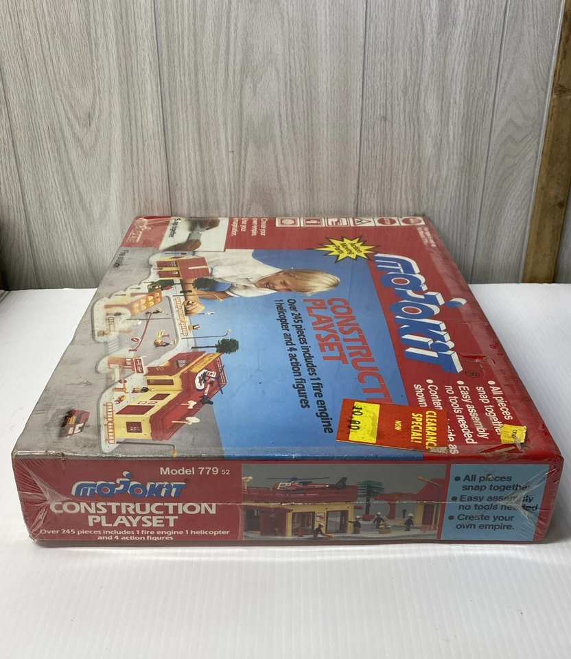 Vtg Majorette Fire Station Majokit Playset Model 77952 NEW Sealed 245 Pieces - Image 4 of 4
