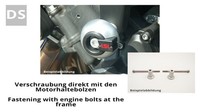 LSL Crash Pad Anbaukit DS Schwarz FüR Kawasaki Z H2, 2020- - LSL-550K181SW