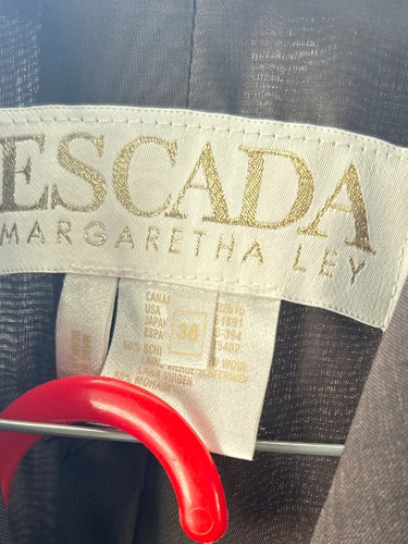 ESCADA Tailleur Gonna Donna Marrone Elegante Cotone (IT 40, EU 36) - Foto 4 di 4