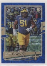 2020 Panini Donruss Optic Rookies Blue Scope Prizm Cesar Ruiz #131 6ns
