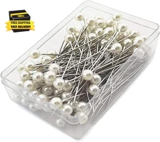 Pearlized Ball Head Pins Straight Head Pins Corsage Florists Sewing Pin for Wedd